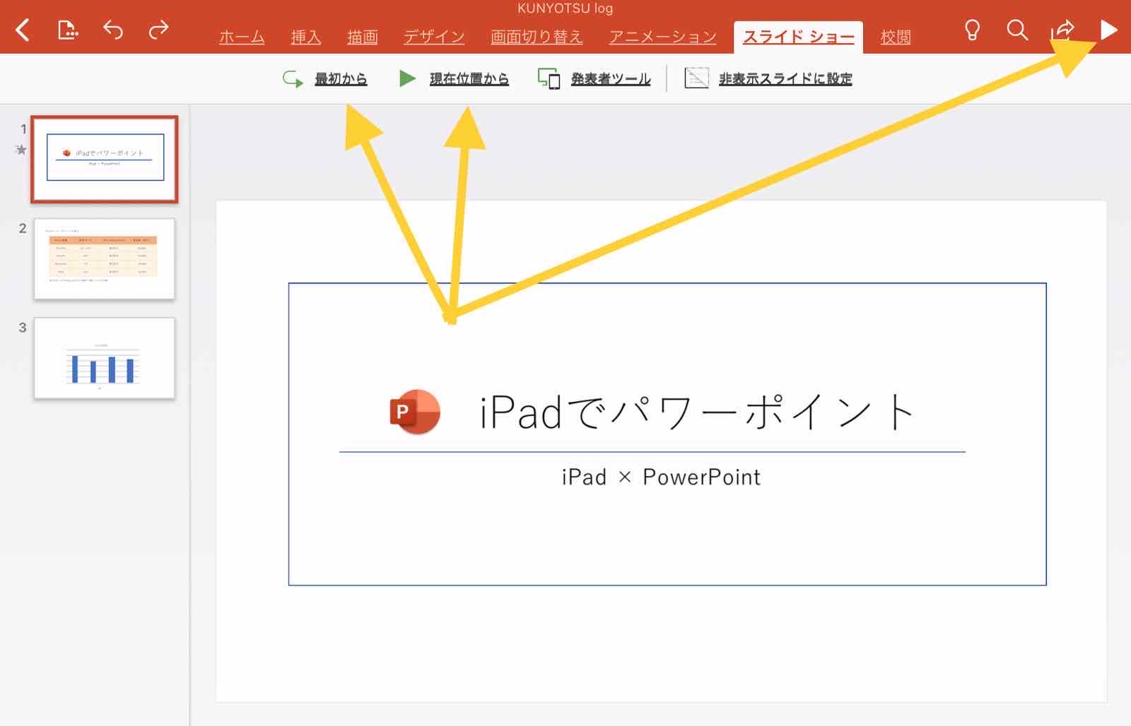Ipad Powerpoint アイパッドでパワーポイントを使う方法解説 Kunyotsu Log